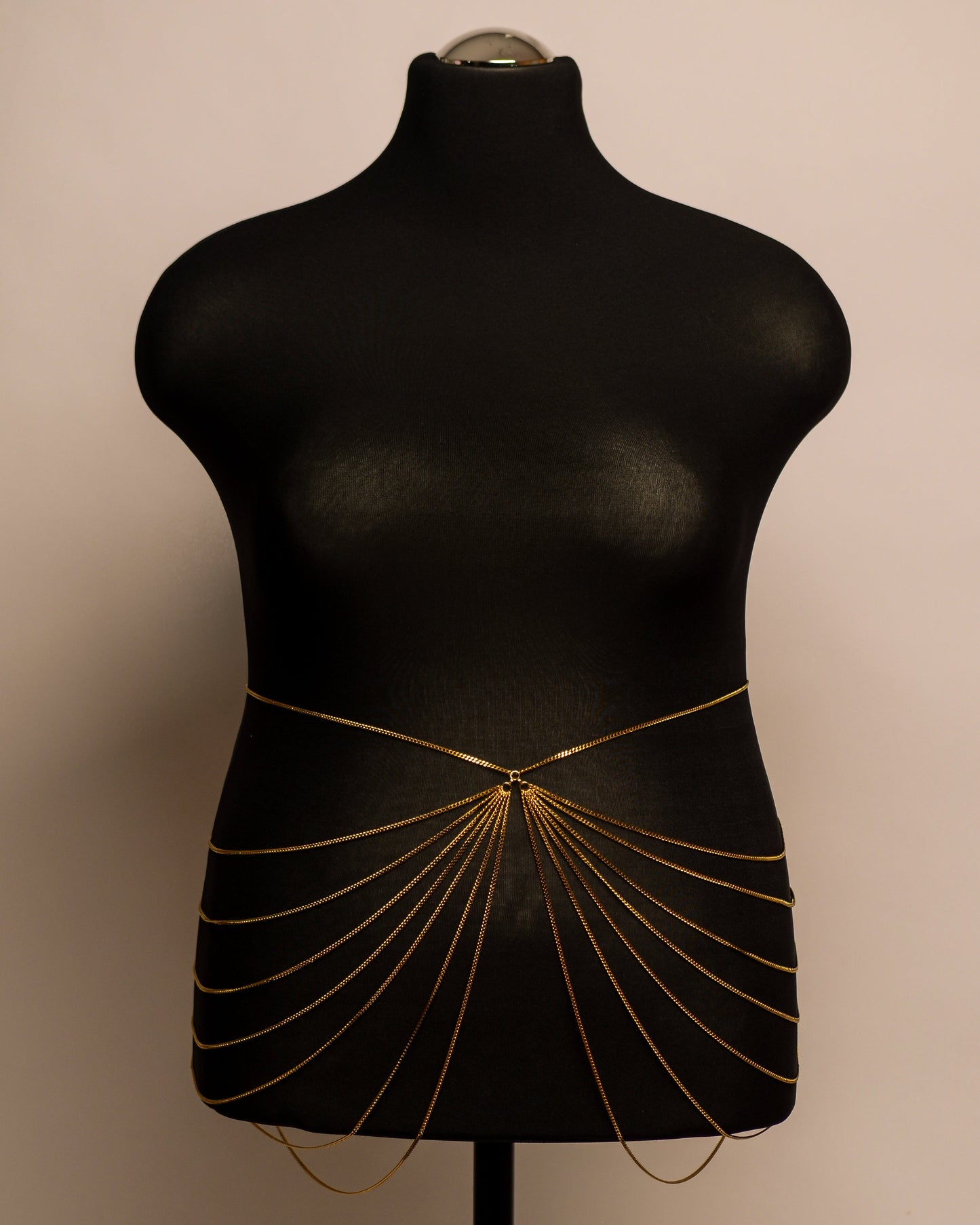 After Dark Belt stainless steel body chain handgemaakt op maat
