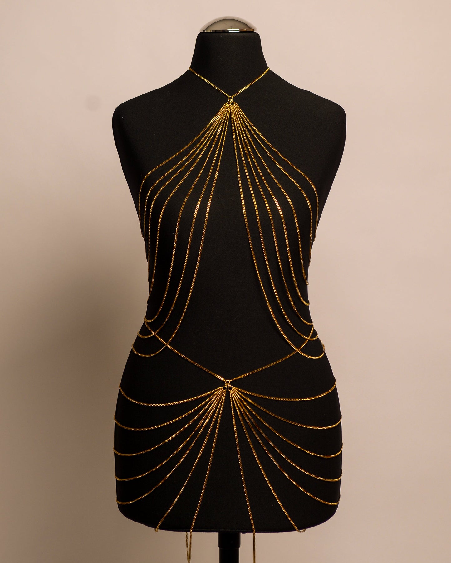 After Dark Belt stainless steel body chain handgemaakt op maat