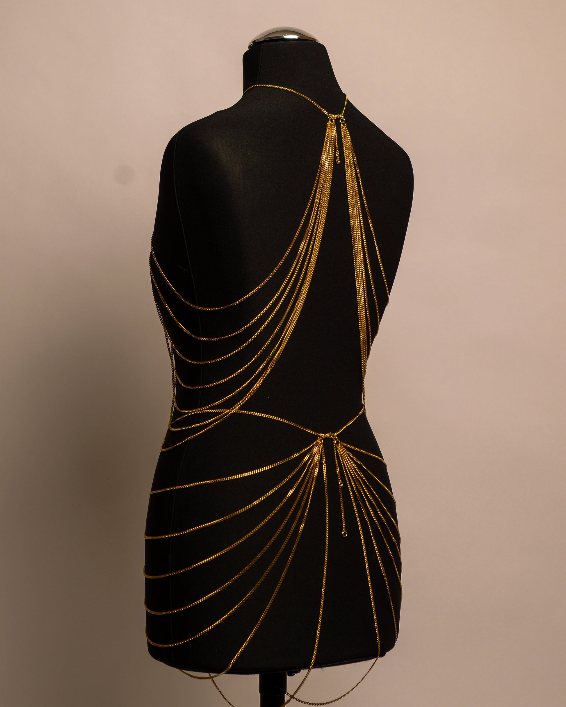 After Dark Belt stainless steel body chain handgemaakt op maat