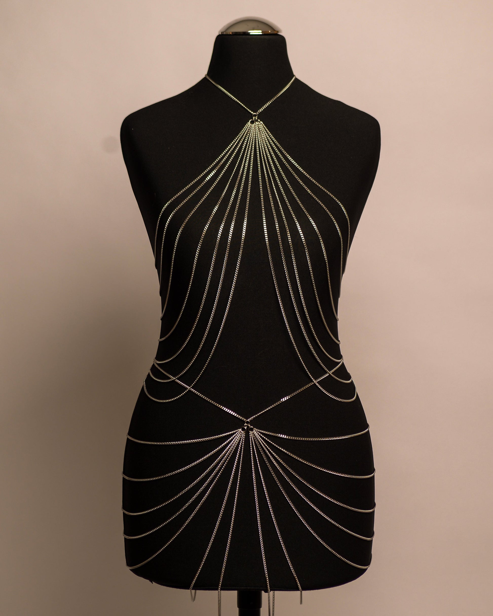 After Dark Belt stainless steel body chain handgemaakt op maat