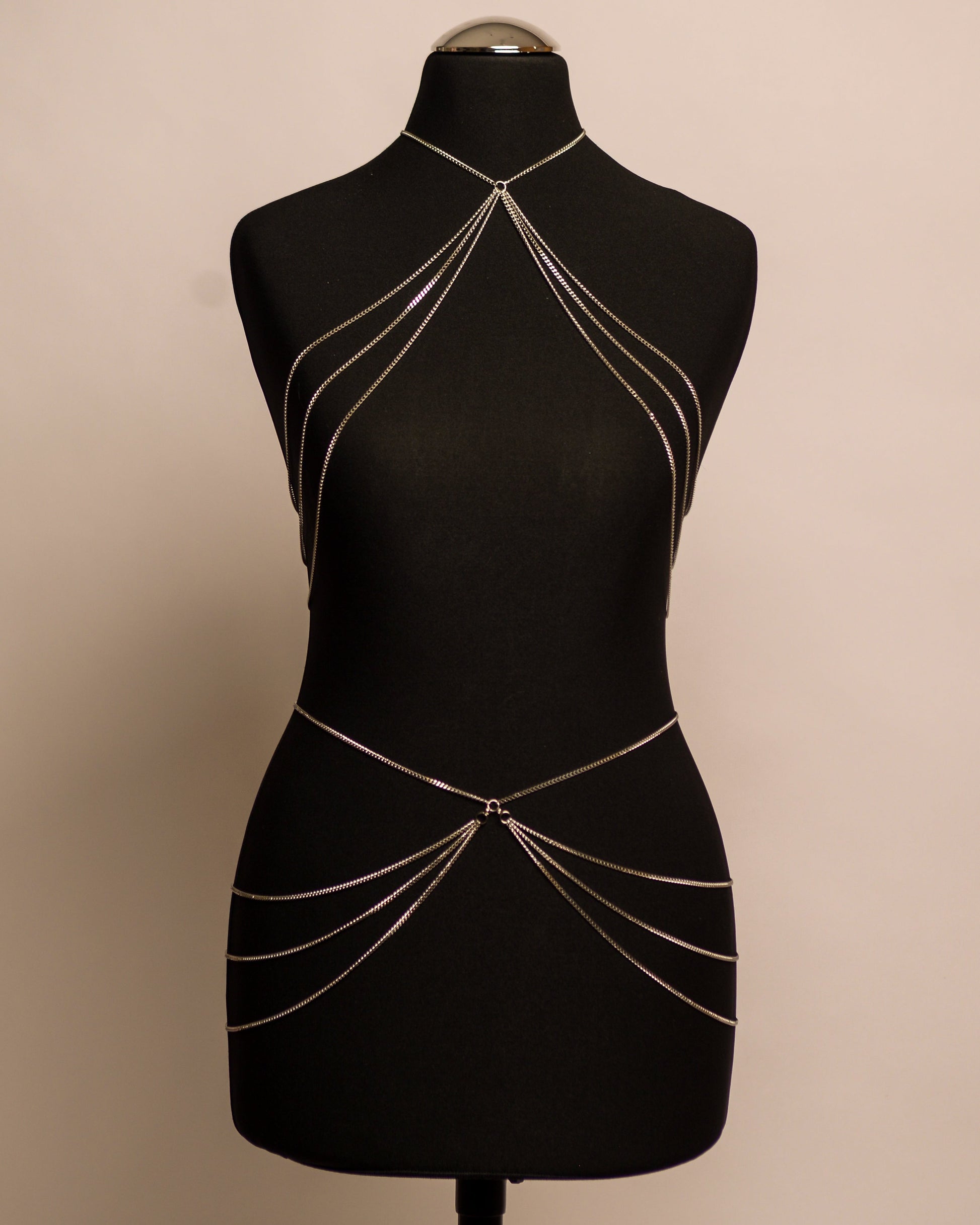 Aura Top stainless steel body chain handgemaakt op maat