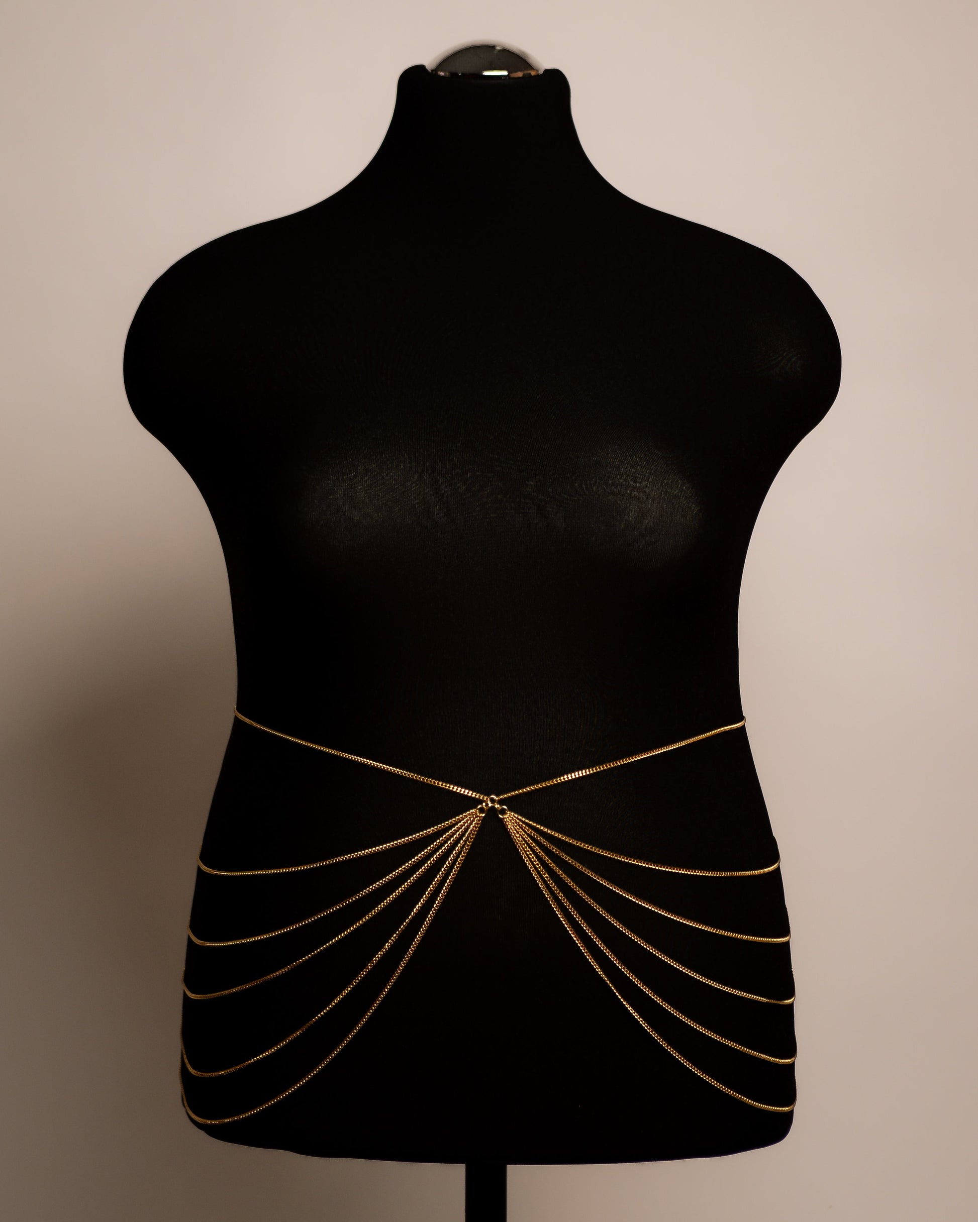Butterfly Belt stainless steel body chain handgemaakt op maat