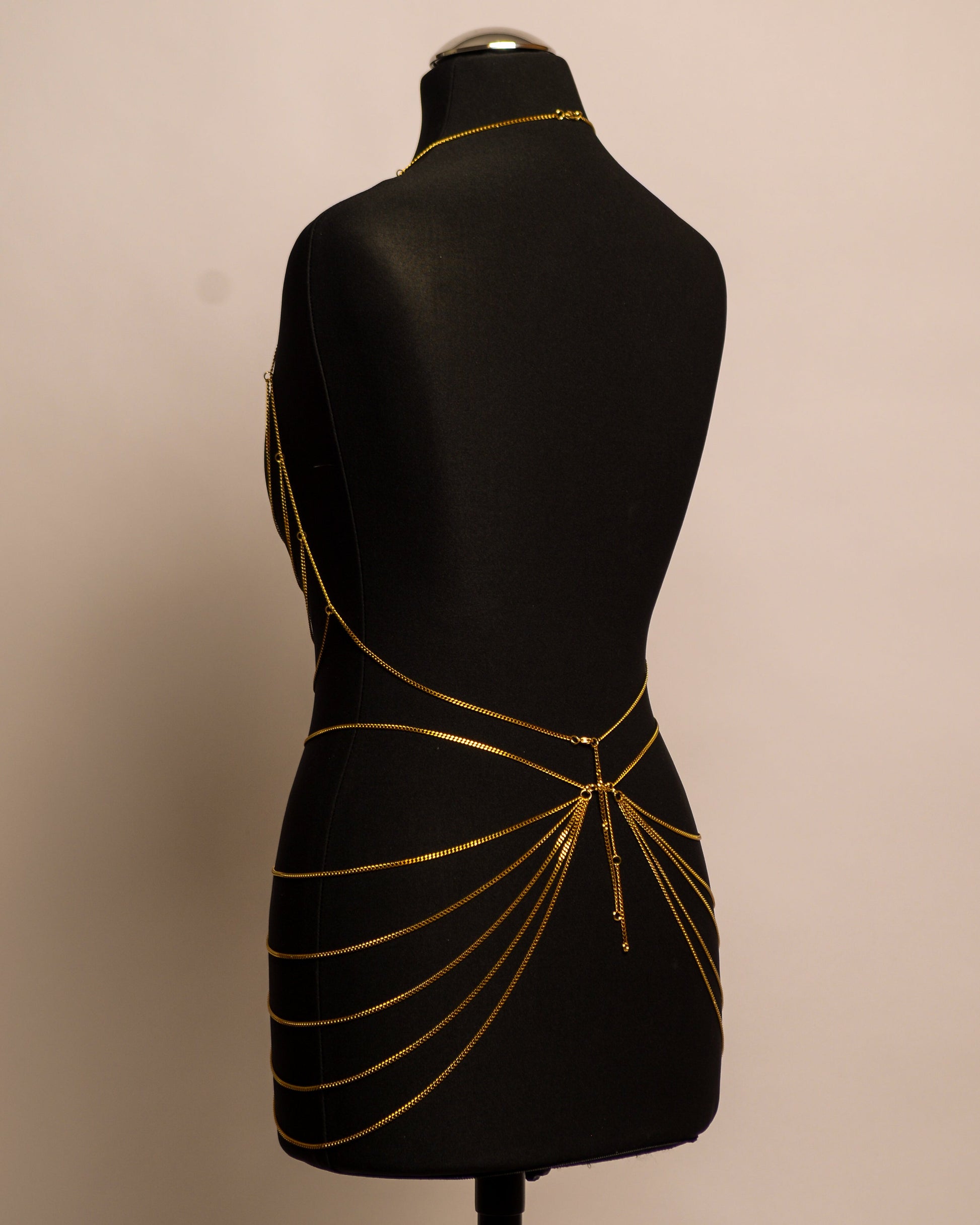 Butterfly Belt stainless steel body chain handgemaakt op maat