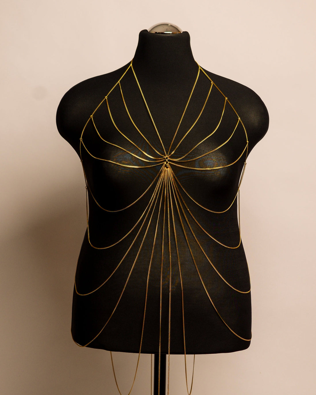 Butterfly Dress stainless steel body chain handgemaakt op maat