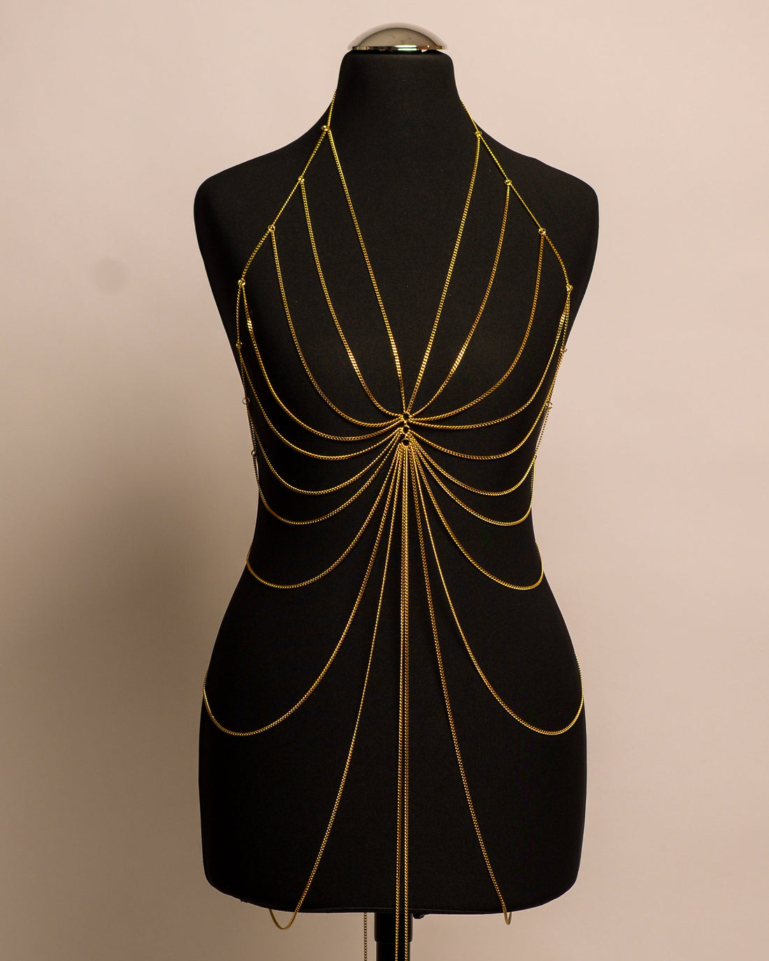 Butterfly Dress stainless steel body chain handgemaakt op maat