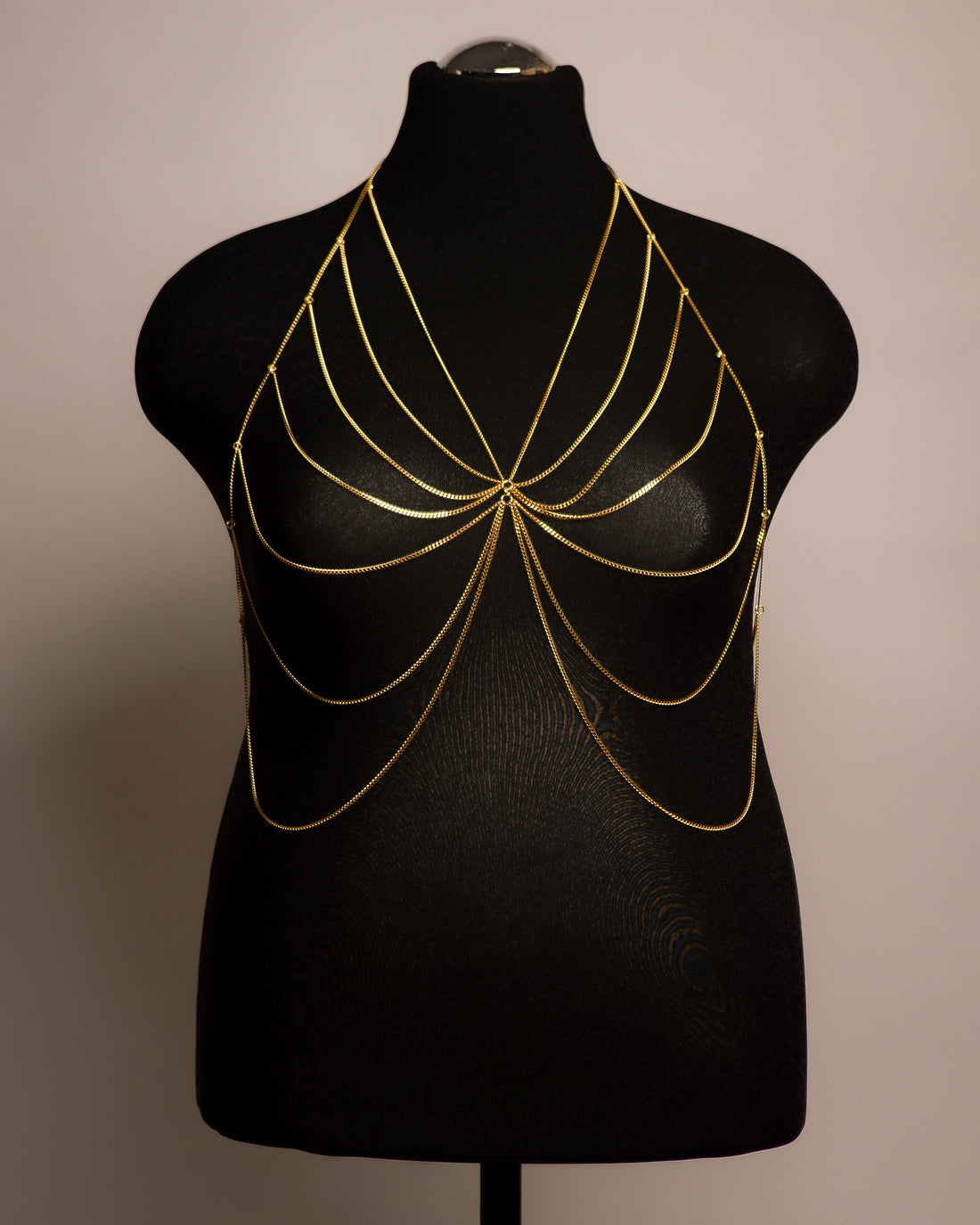 Butterfly Top stainless steel body chain handgemaakt op maat