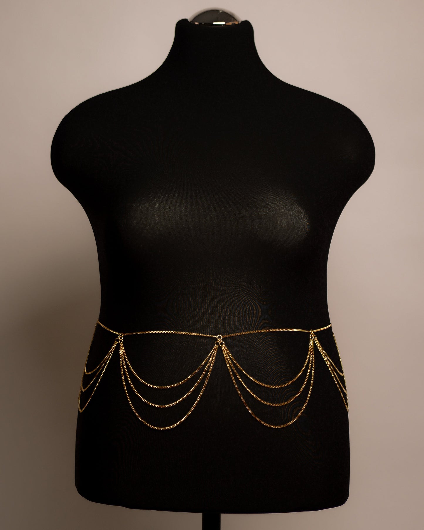 Dahlia Belt stainless steel body chain handgemaakt op maat