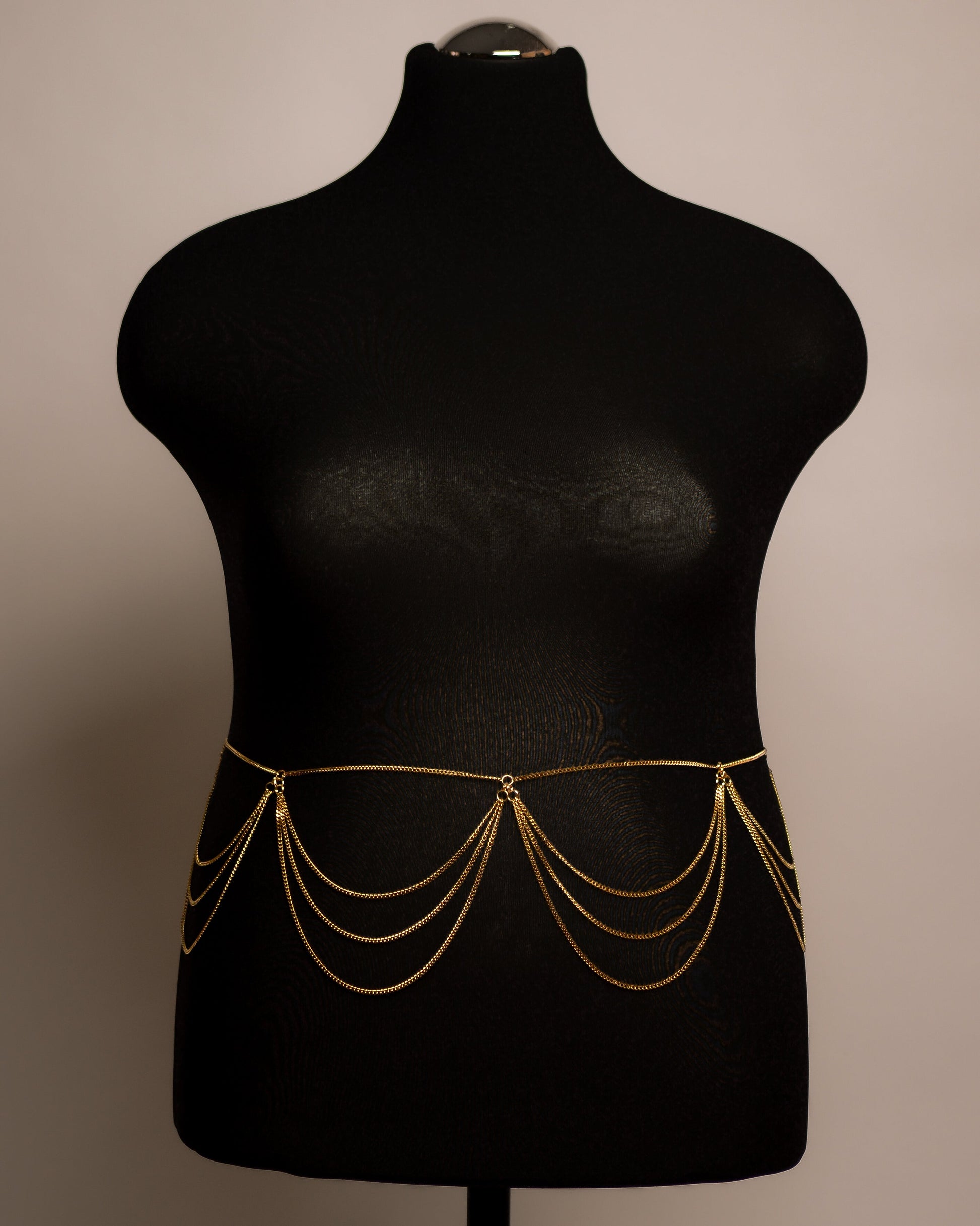 Dahlia Belt stainless steel body chain handgemaakt op maat
