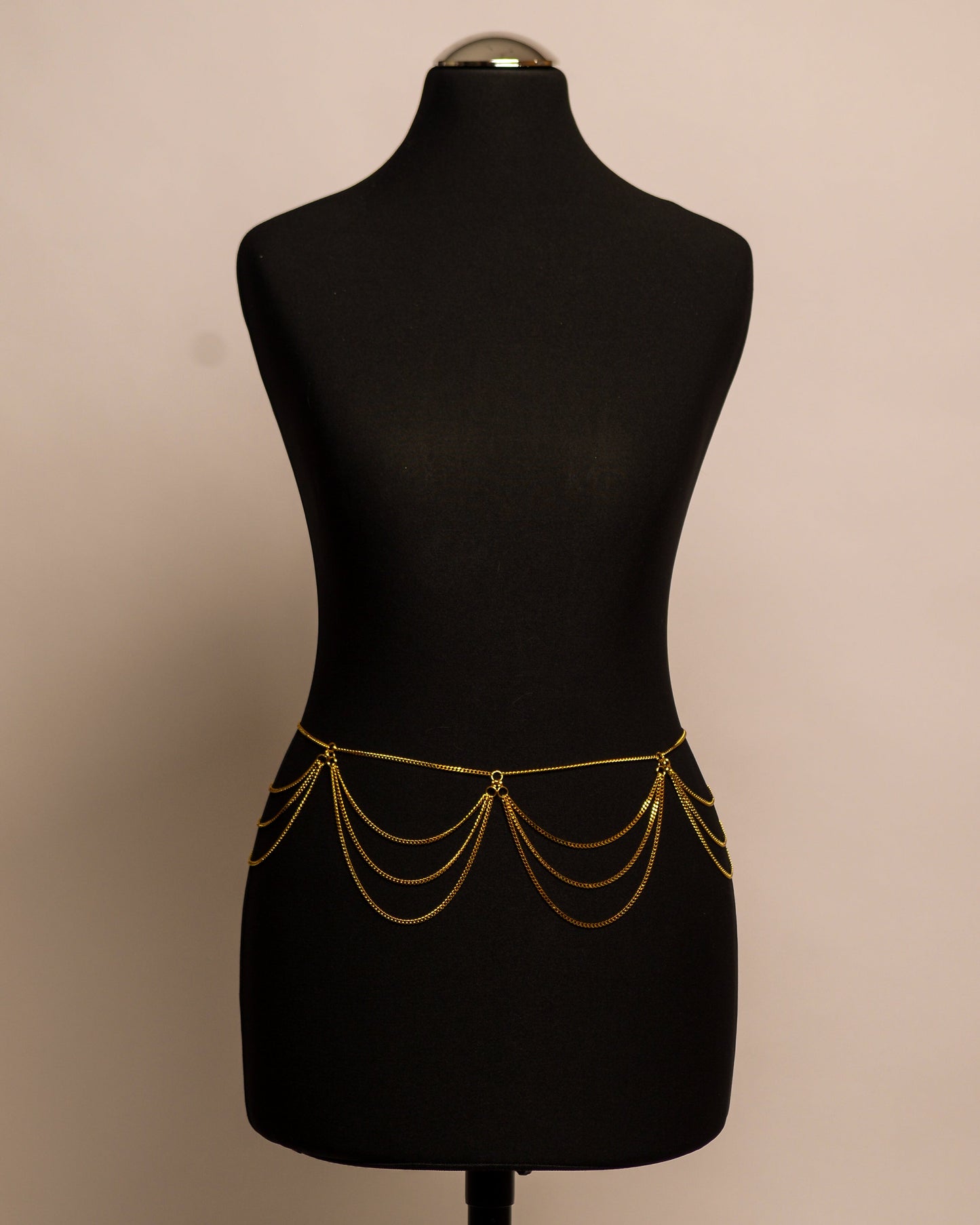 Dahlia Belt stainless steel body chain handgemaakt op maat