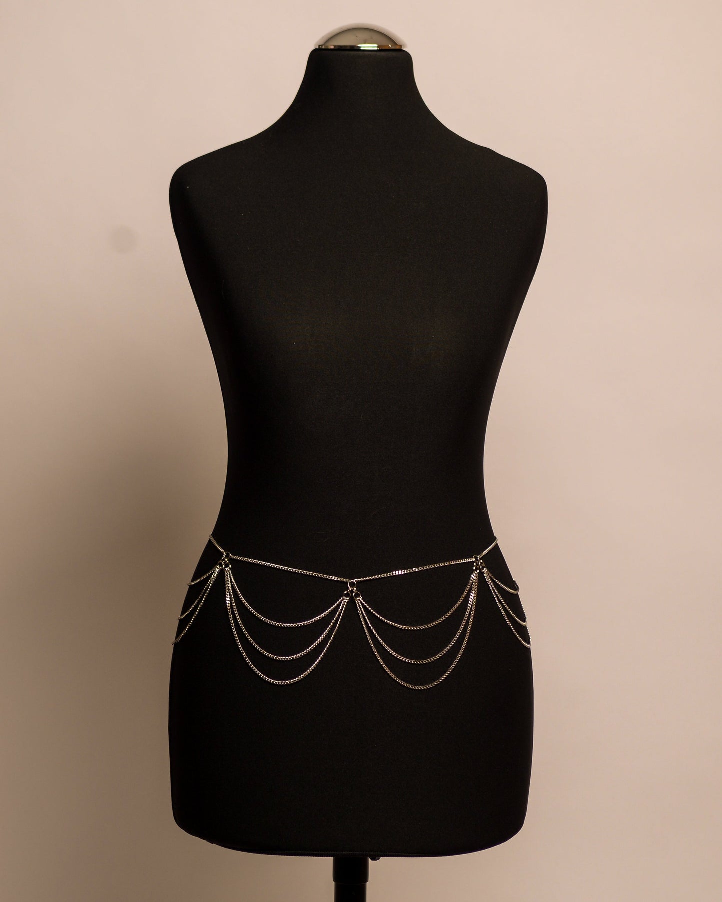 Dahlia Belt stainless steel body chain handgemaakt op maat