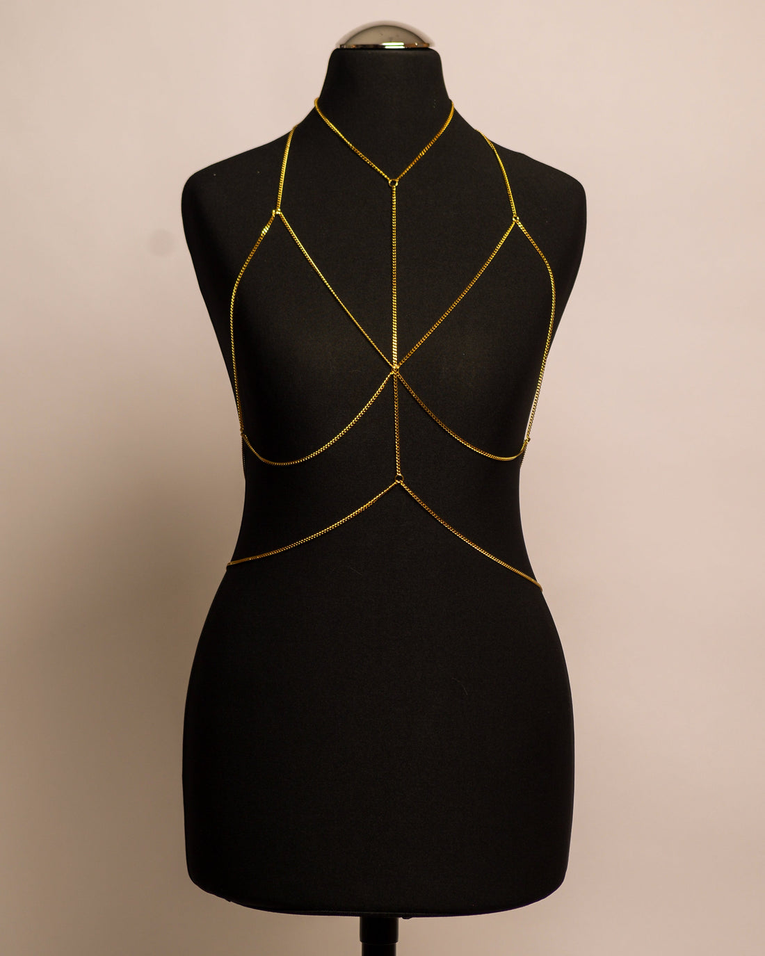 Eclipse Top stainless steel body chain handgemaakt op maat