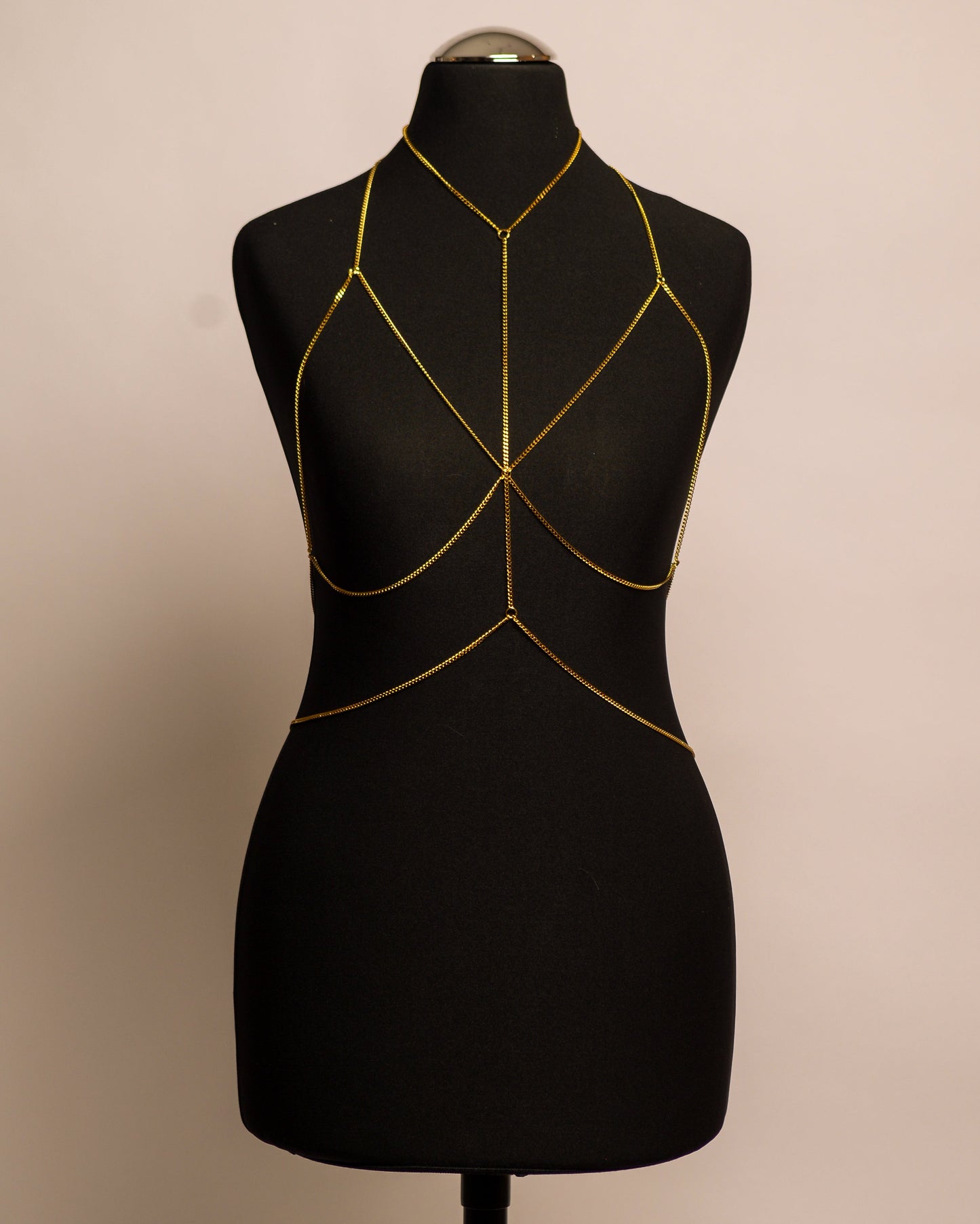 Eclipse Top stainless steel body chain handgemaakt op maat