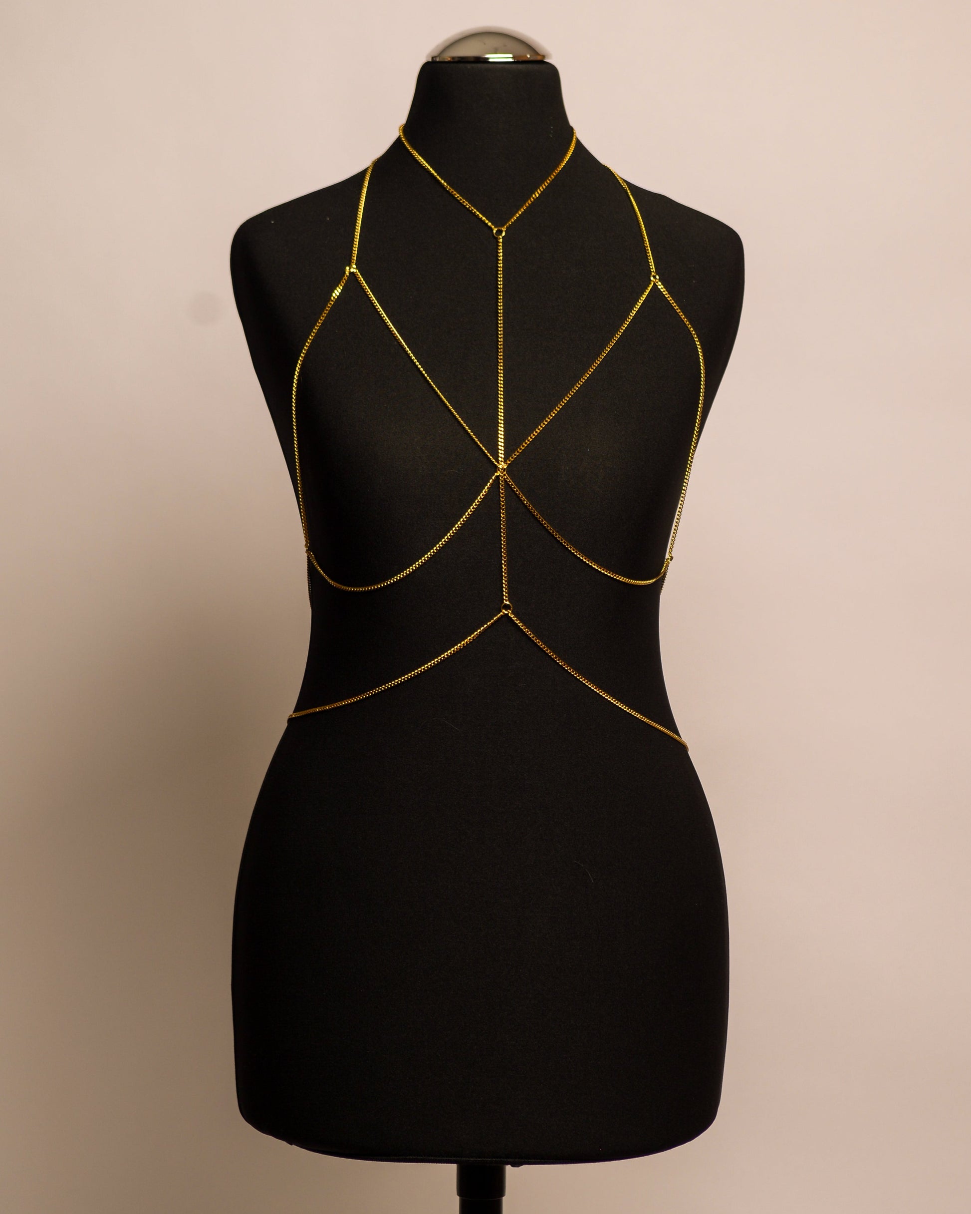 Eclipse Top stainless steel body chain handgemaakt op maat