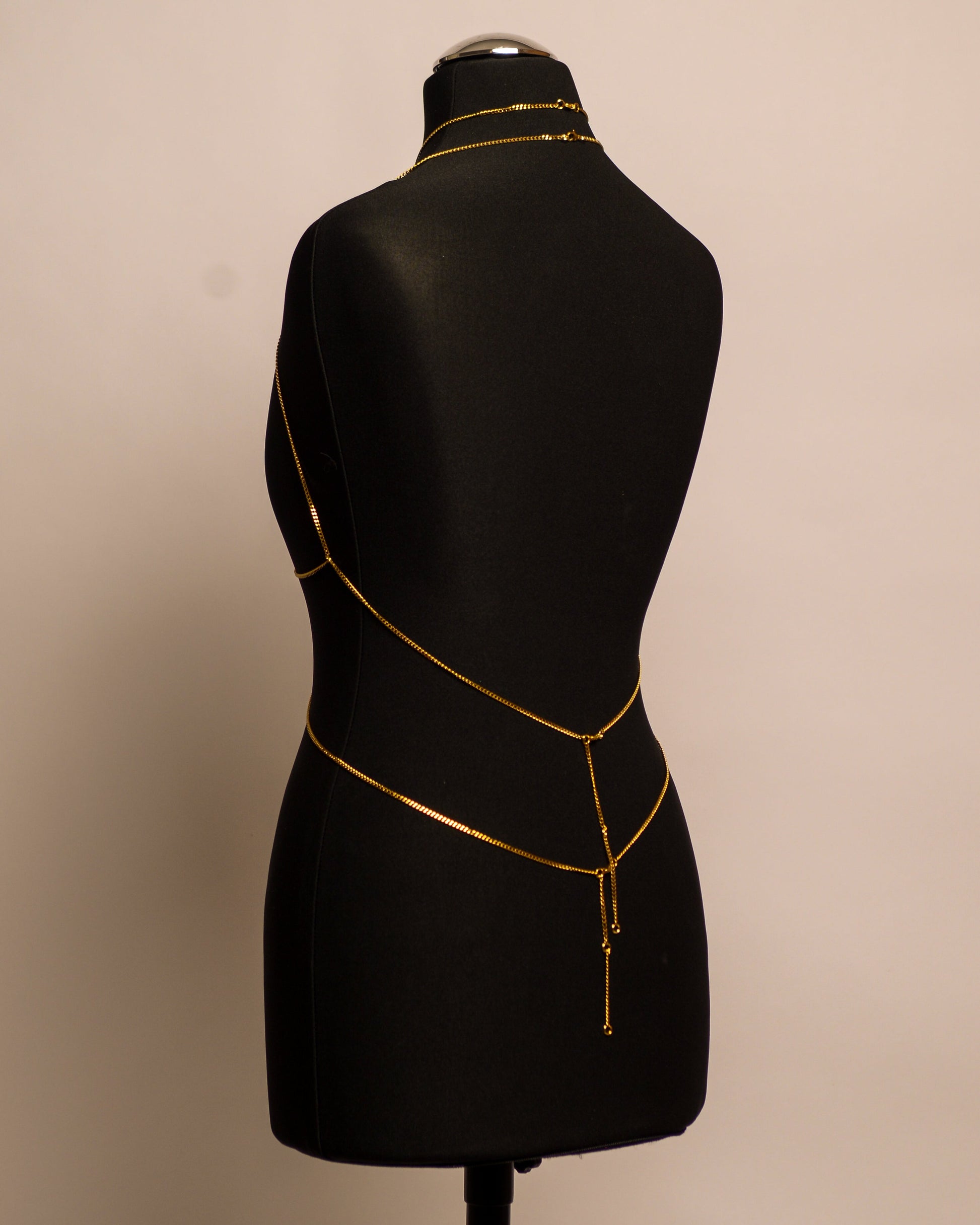 Eclipse Top stainless steel body chain handgemaakt op maat
