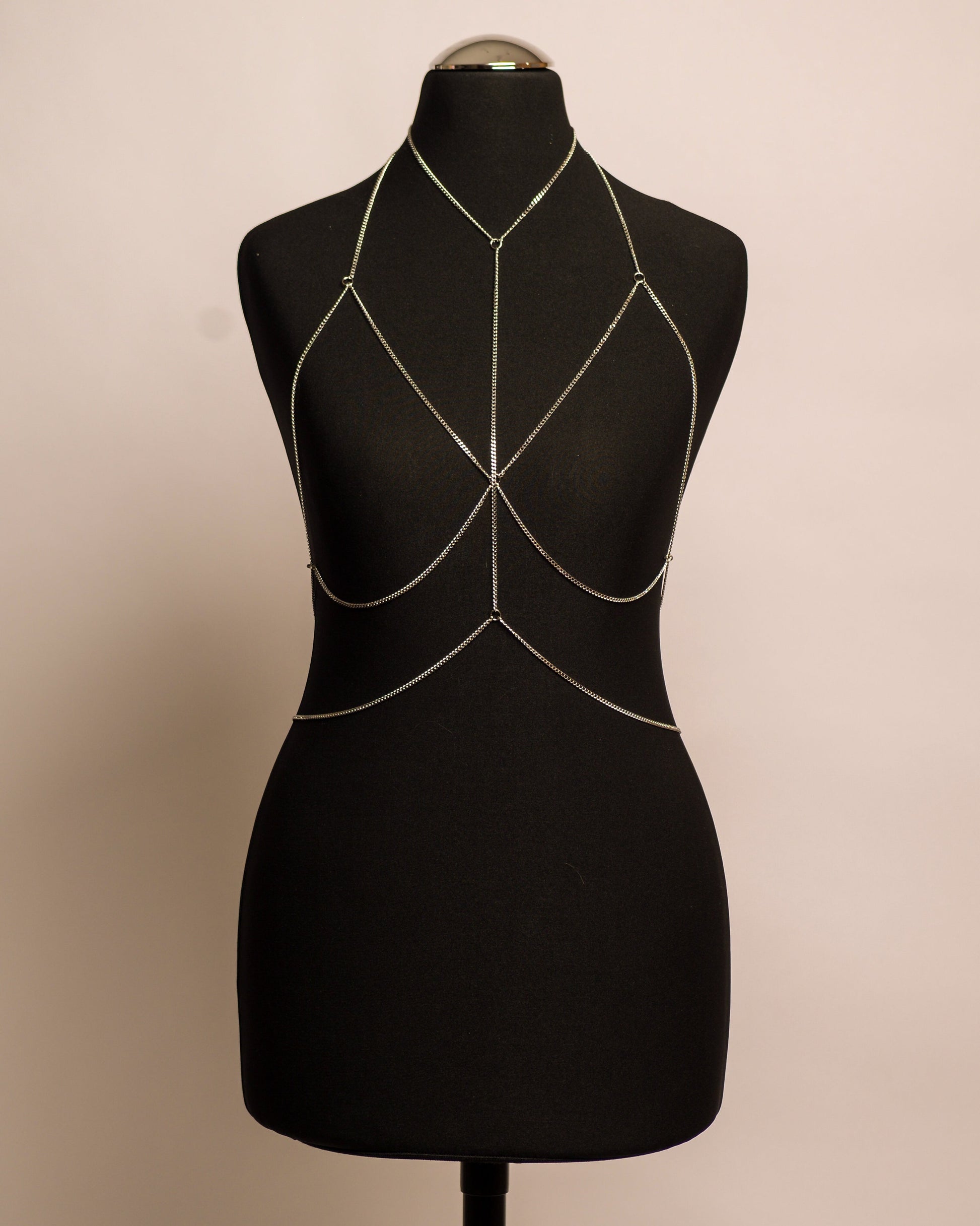 Eclipse Top stainless steel body chain handgemaakt op maat