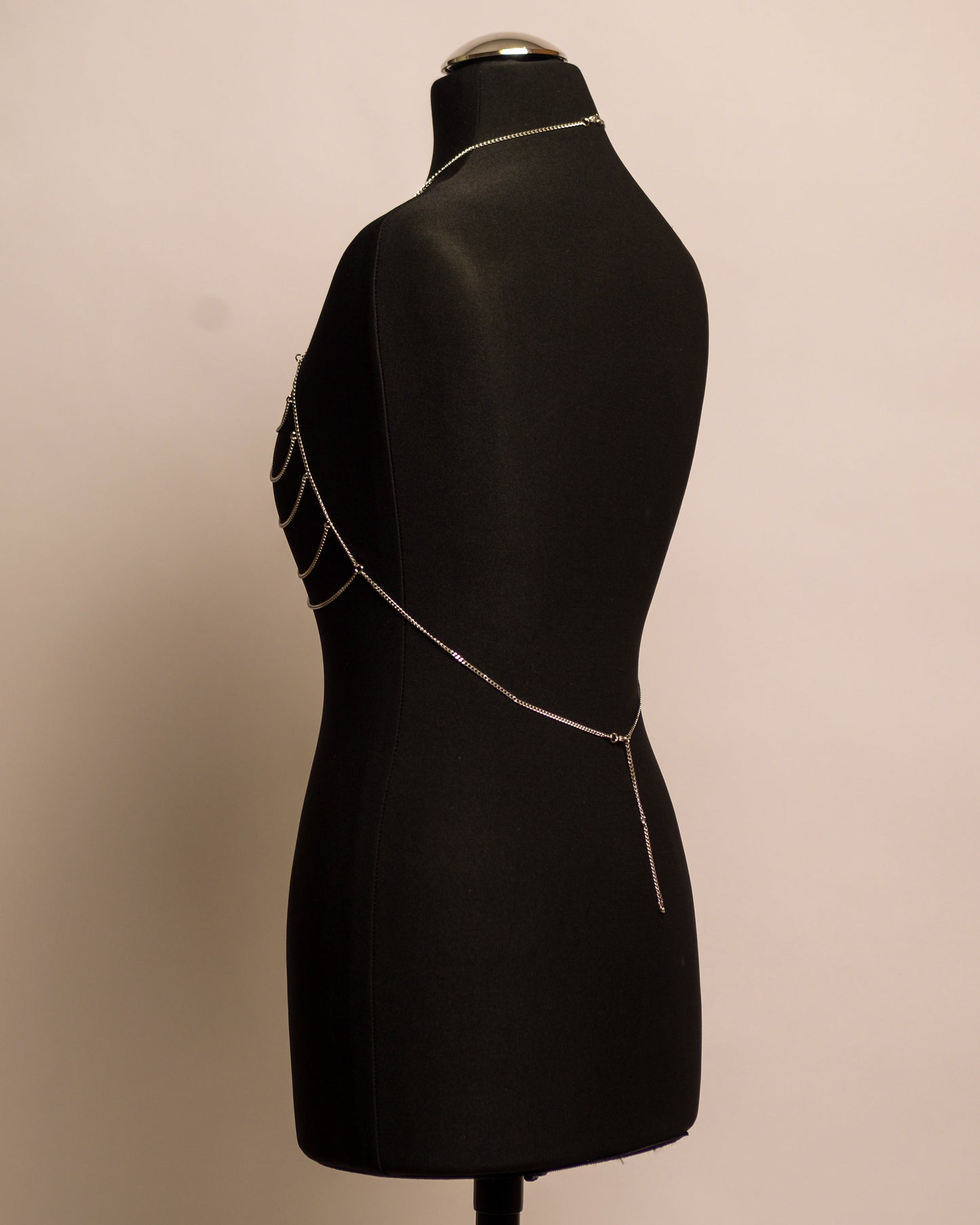 Midnight Top stainless steel body chain handgemaakt op maat