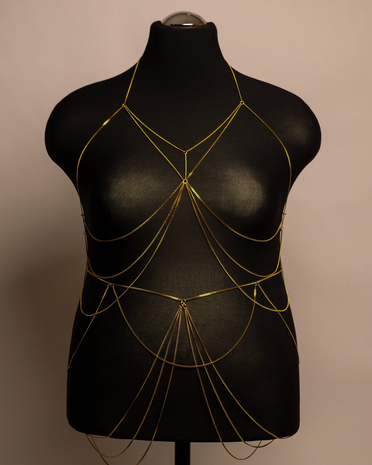 Moon Belt stainless steel body chain handgemaakt op maat