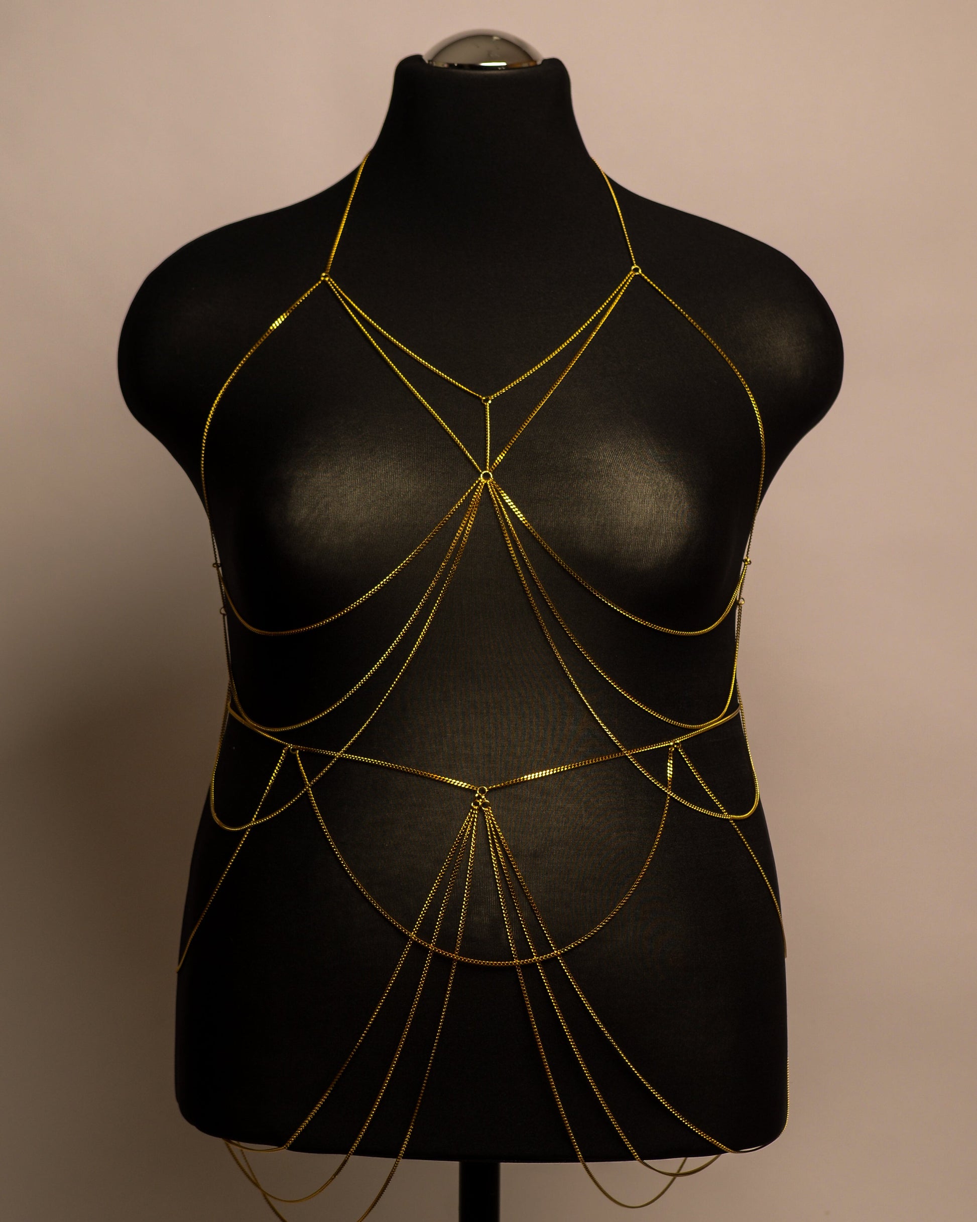 Moon Belt stainless steel body chain handgemaakt op maat