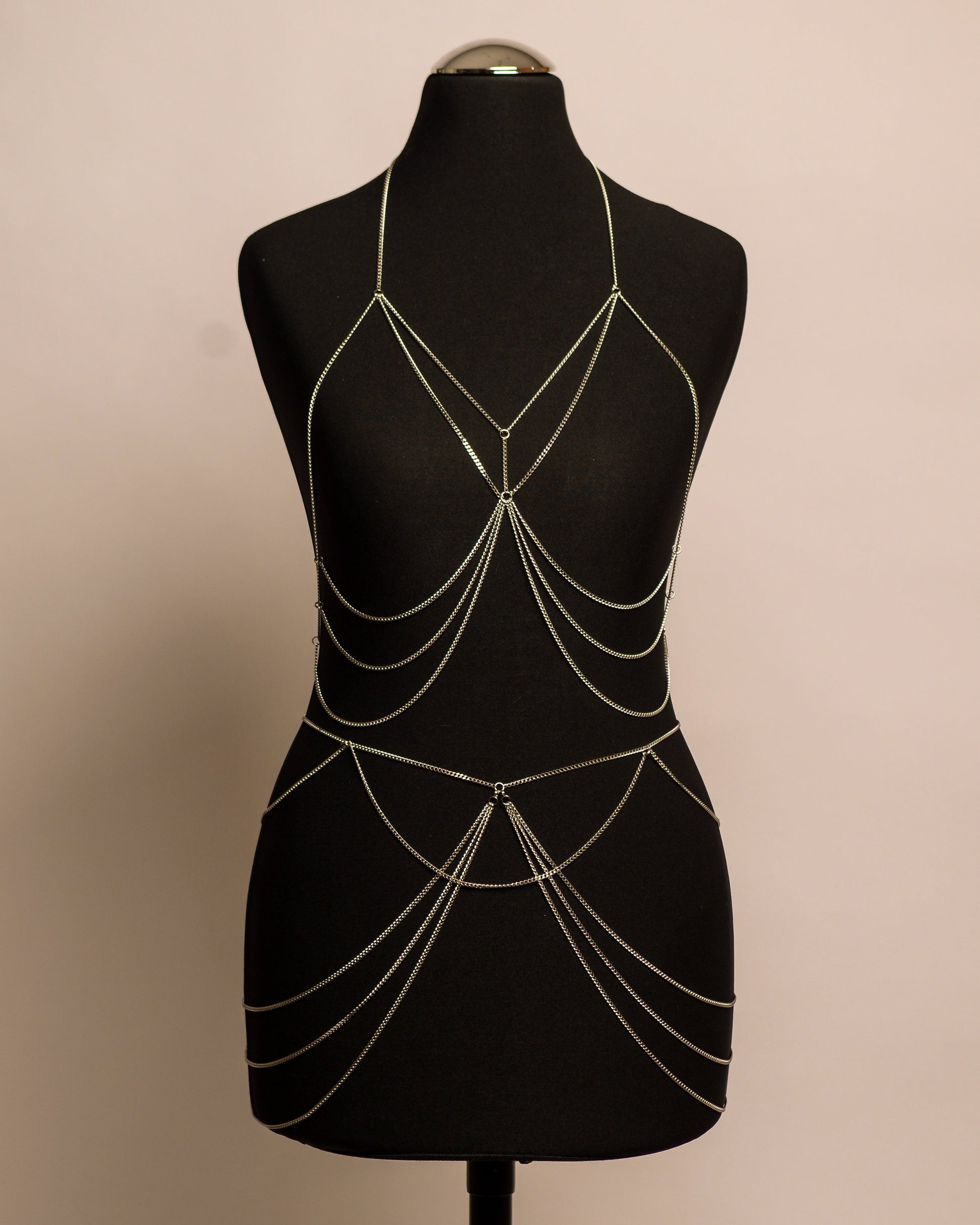 Moon Belt stainless steel body chain handgemaakt op maat