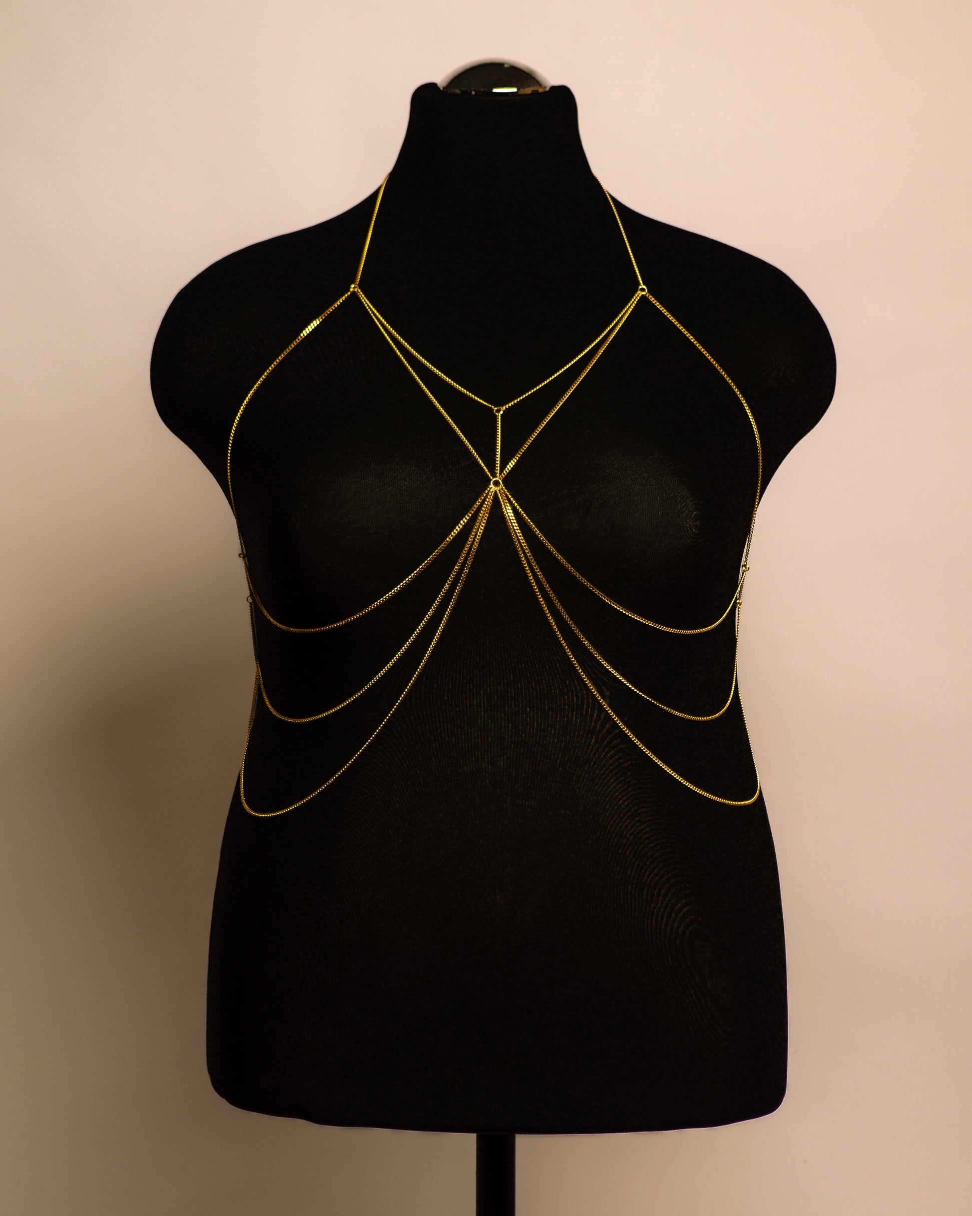 Moon Top stainless steel body chain handgemaakt op maat
