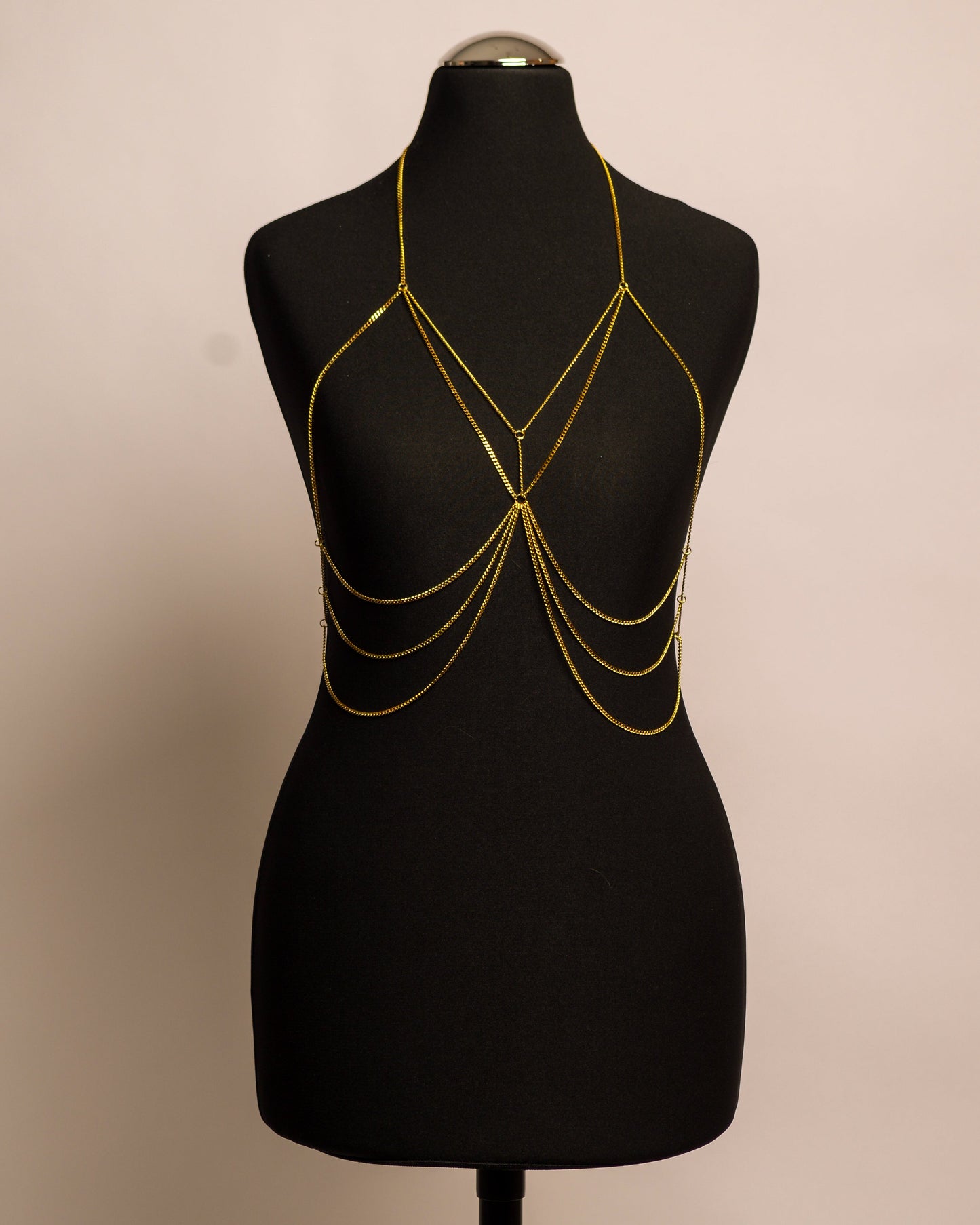 Moon Top stainless steel body chain handgemaakt op maat