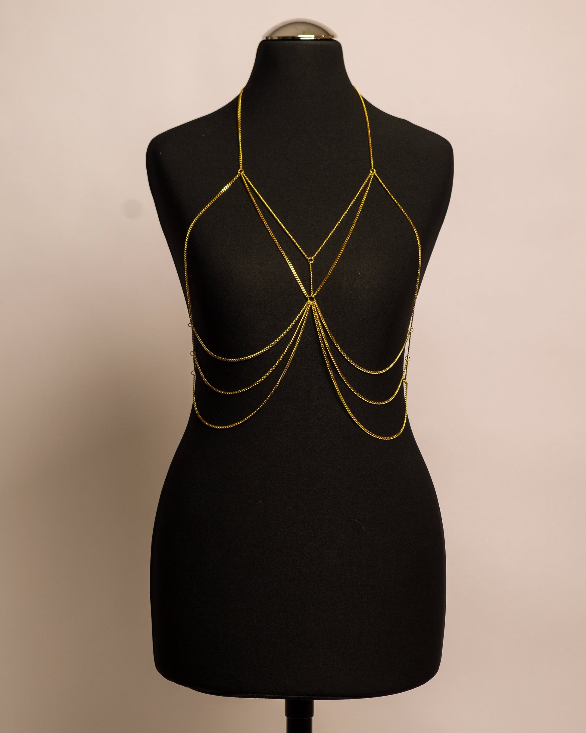 Moon Top stainless steel body chain handgemaakt op maat