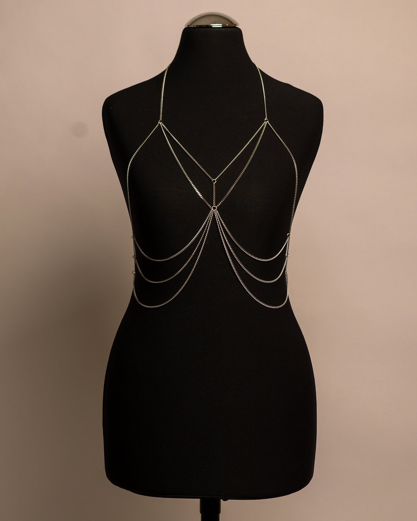 Moon Top stainless steel body chain handgemaakt op maat